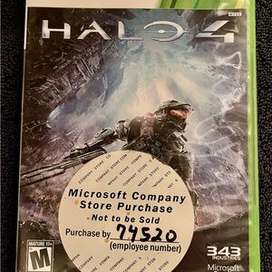 Halo 4 Xbox 360 Microsoft Company Store Purchase Pre Owned Excellent Condition